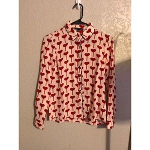 BTS V Idol Music Video Inspired Heart Blouse